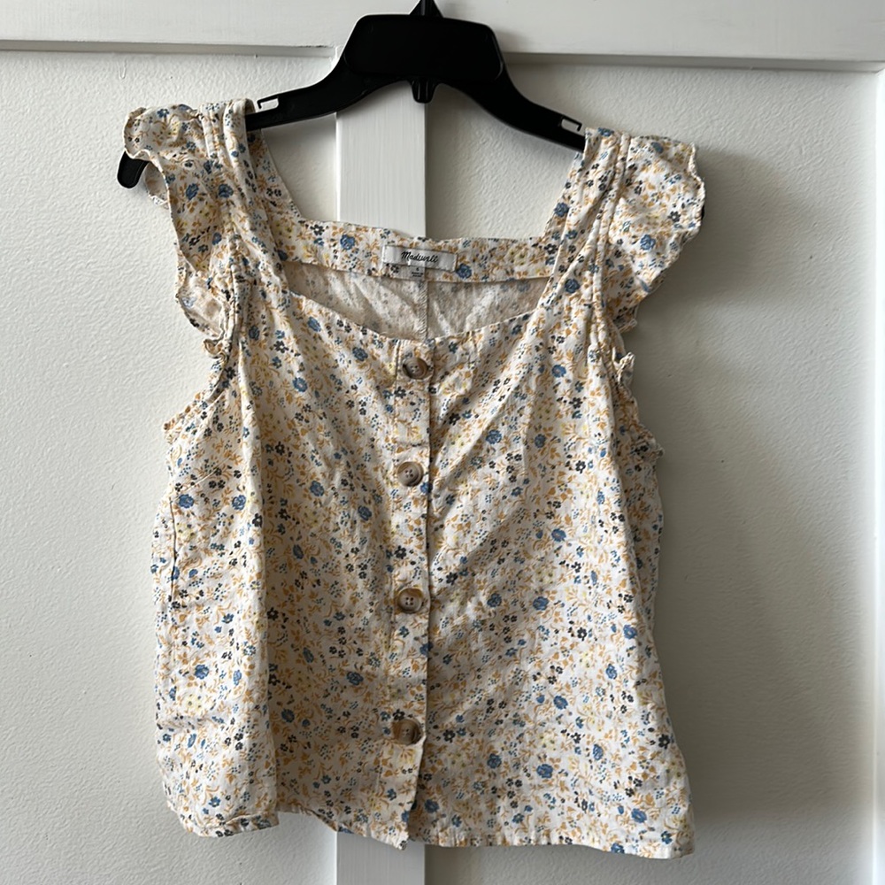 Madewell women’s floral top
